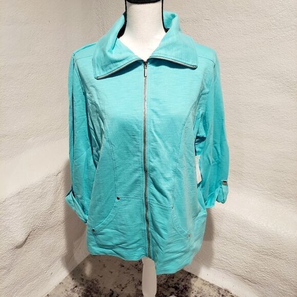 Liz Wear jacket blue new with tags womens size XL - Picture 2 of 7